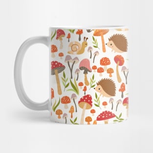 Hedgehog and Mushrooms Mug